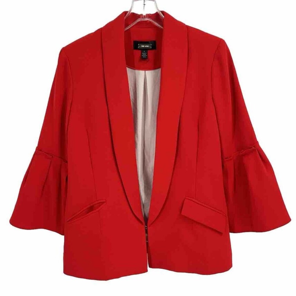 Anthropologie red blazer